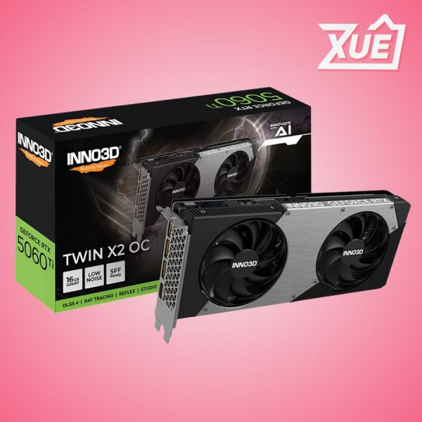 CARD MÀN HÌNH INNO3D RTX 5060 TI TWIN X2 OC WHITE 16GB GDDR7