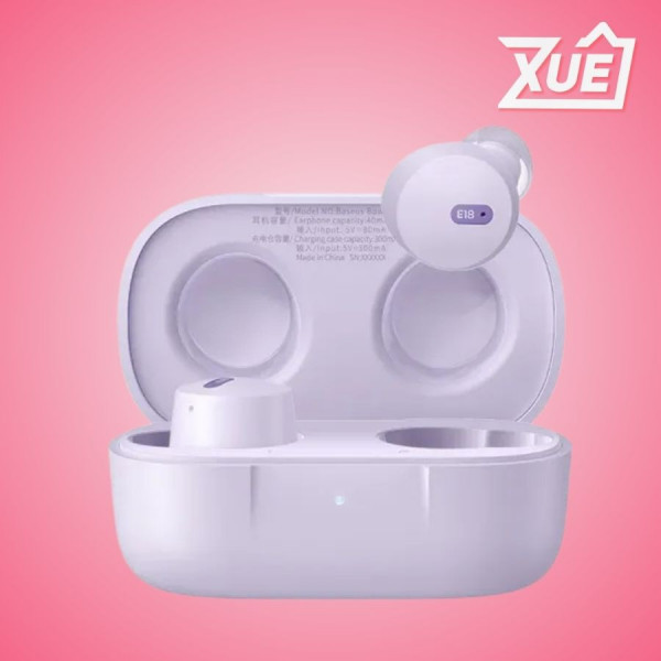 TAI NGHE BLUETOOTH TRUE WIRELESS BASEUS BOWIE E18 (MÀU TÍM)