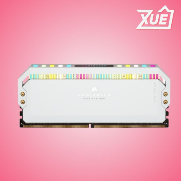 RAM DESKTOP CORSAIR DOMINATOR PLATINUM RGB WHITE HEATSPREADER (CMT32GX5M2B5600C36W) 32GB (2X16GB) DDR5