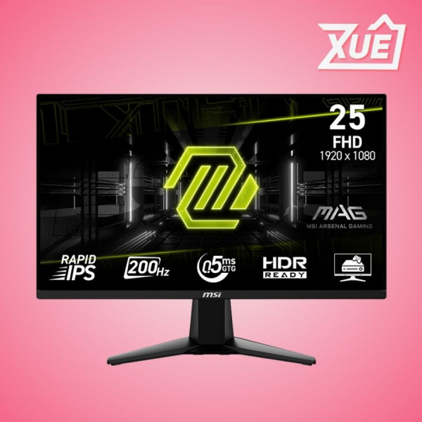 MÀN HÌNH MSI MAG 255F E20 (24.5 INCH/RAPID IPS/200HZ/0.5MS)