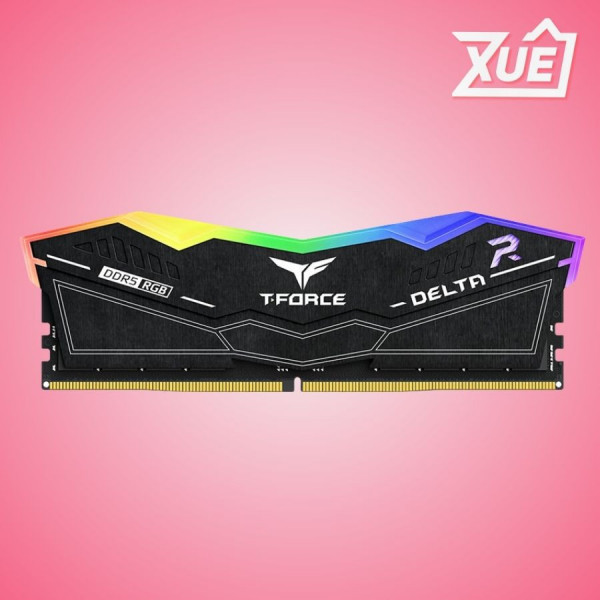 RAM DESKTOP TEAMGROUP DELTA RGB BLACK (FF3D516G6000HC38-A01/J01) 16GB (1X16GB) DDR5 6000MHZ