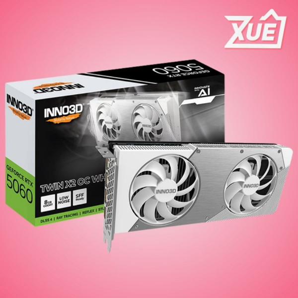 CARD MÀN HÌNH INNO3D RTX 5060 TWIN X2 OC WHITE 8GB