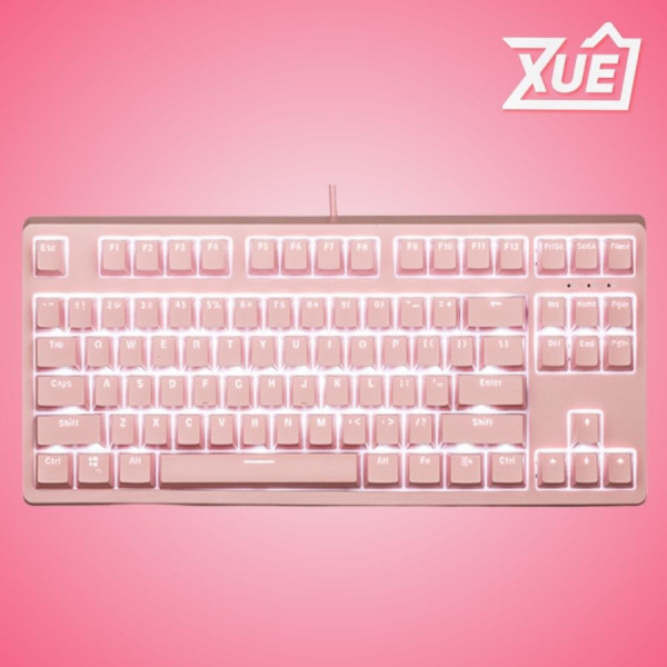 BÀN PHÍM CƠ EDRA EK387 PINK V2 BLUE SW (EDRA) (USBC/WHITE LED)