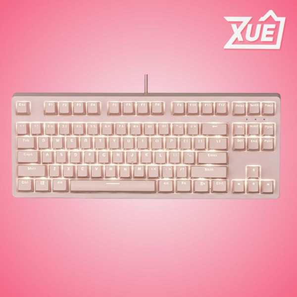 BÀN PHÍM CƠ EDRA EK387 PINK V2 BROWN SW (EDRA) (USBC/WHITE LED)