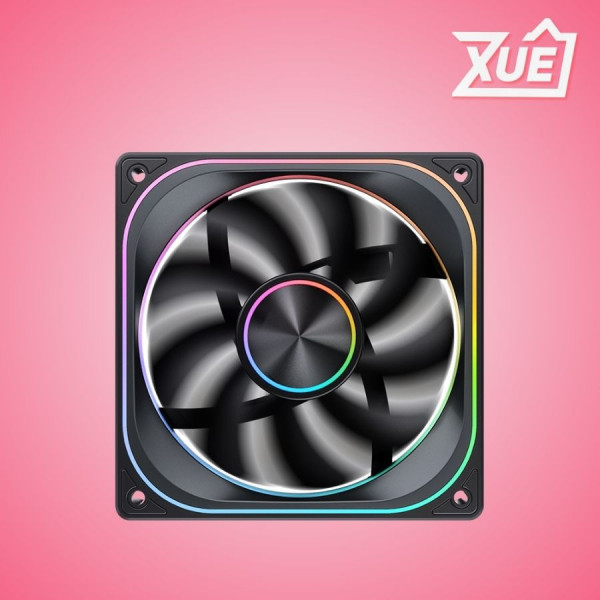 FAN CASE TẢN NHIỆT JONSBO ZA-120BR BLACK LED ARGB INFINITY (CÁNH NGƯỢC)