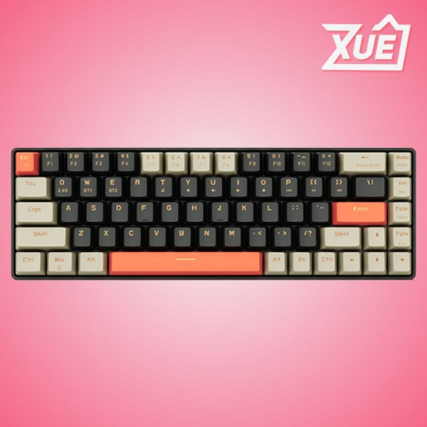 BÀN PHÍM CƠ GAMING KHÔNG DÂY EDRA EK368L BETA BROWN SWITCH (BLUETOOTH/2.4G)