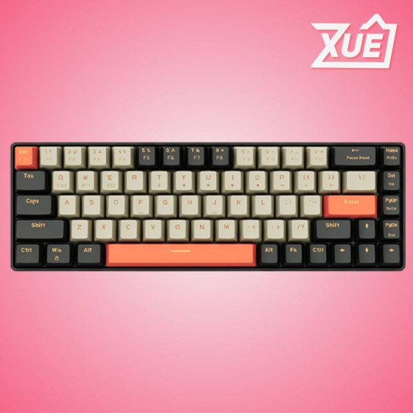 BÀN PHÍM CƠ GAMING KHÔNG DÂY EDRA EK368L ALPHA BROWN SWITCH (BLUETOOTH/2.4G)