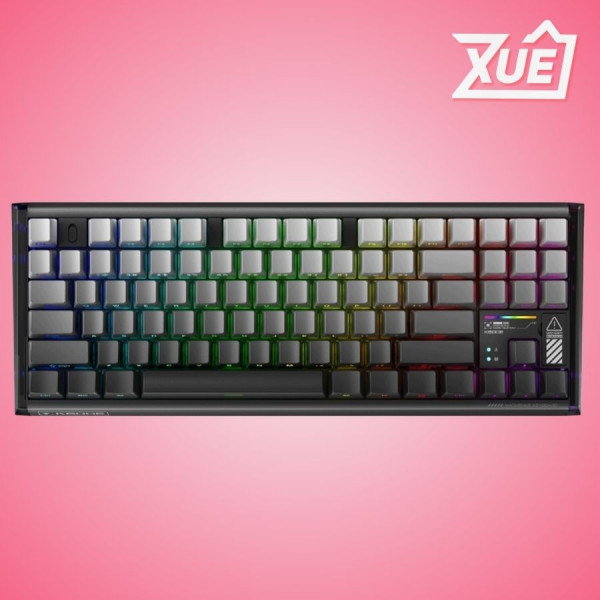 BÀN PHÍM MACHENIKE K600E-B87W TRI-MODE RGB GR SILVER SWITCH