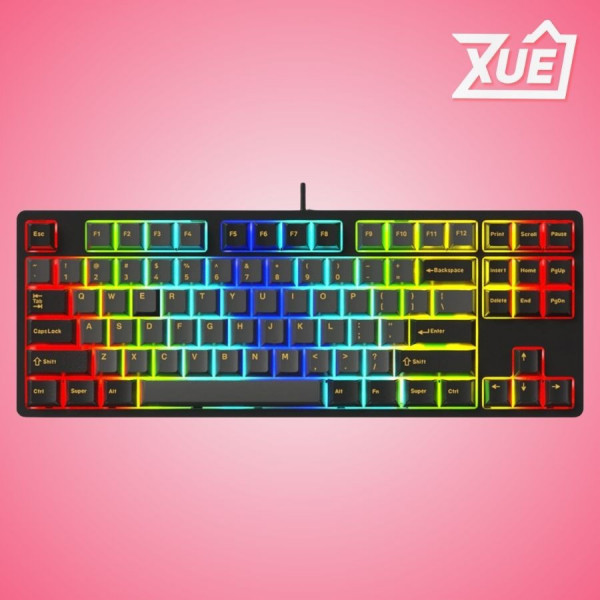 BÀN PHÍM CƠ GAME EDRA EK387FL RGB POLAR NIGHT BROWN SW (USBC/PBT)