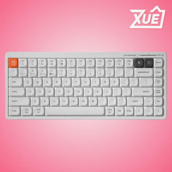 BÀN PHÍM KHÔNG DÂY HYPERWORK SILENTKEY MINI TS01M – TRẮNG