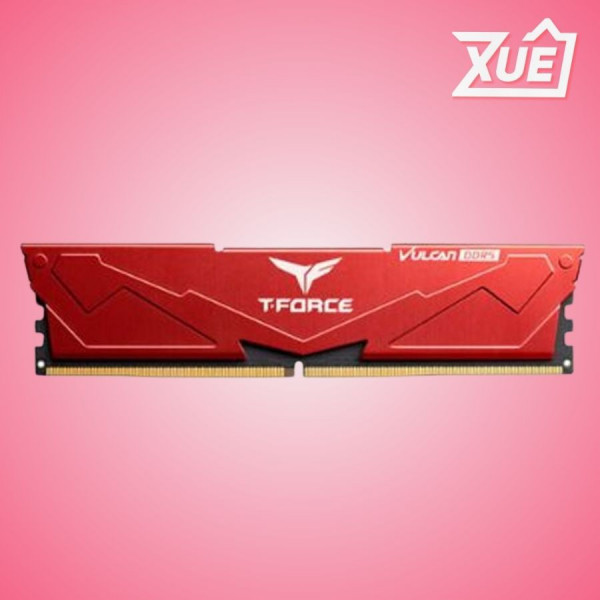 RAM DESKTOP TEAMGROUP VULCAN RED (FLBD516G6000HC38G01) 16GB (1X16GB) DDR5 6000MHZ