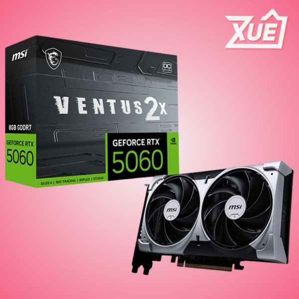 CARD MÀN HÌNH MSI RTX 5060 8G VENTUS 2X OC GDDR7