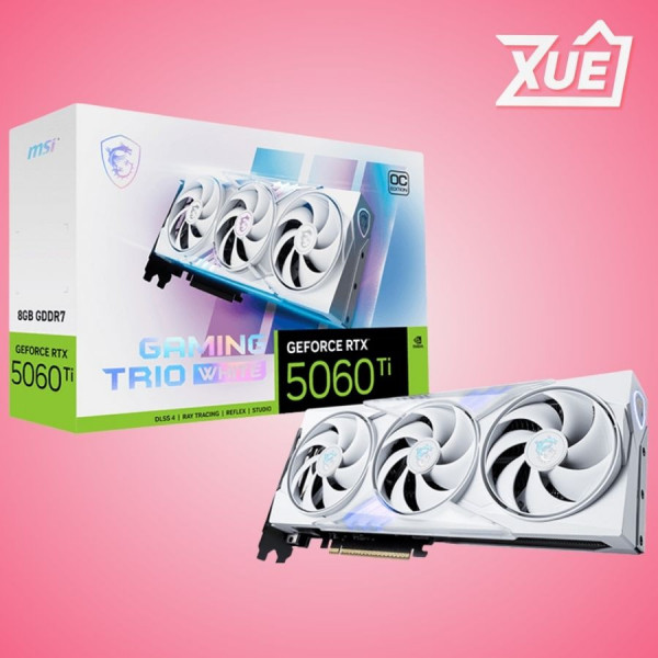 CARD MÀN HÌNH MSI RTX 5060 8G GAMING TRIO OC WHITE GDDR7