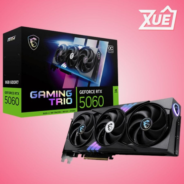 CARD MÀN HÌNH MSI RTX 5060 8G GAMING TRIO OC GDDR7