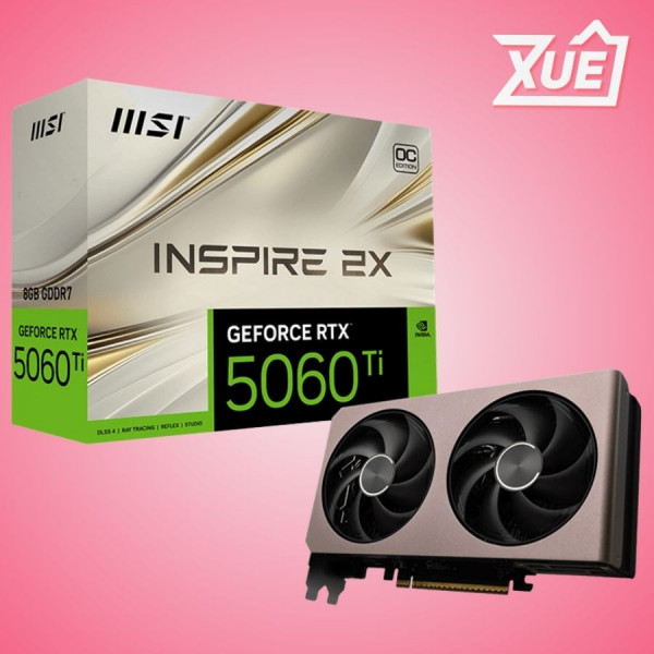 CARD MÀN HÌNH MSI RTX 5060 8G INSPIRE 2X OC GDDR7