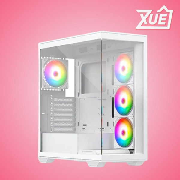 VỎ CASE EINAREX S700 RGB WHITE (ATX/4 FAN RGB)