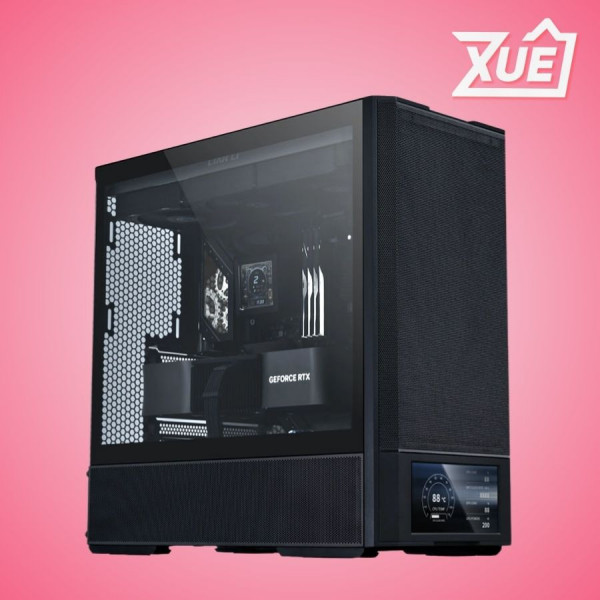 VỎ CASE LIAN LI LANCOOL DIGITAL 207DX BLACK- LAN207DX (ATX/MID TOWER/MÀU ĐEN/MÀN HÌNH)