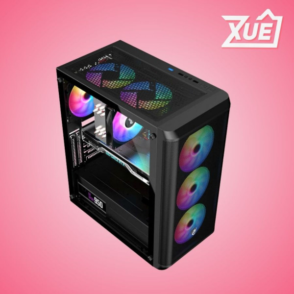 VỎ CASE VITRA SAPHIRA AX10 BLACK (EATX/3FAN RGB)