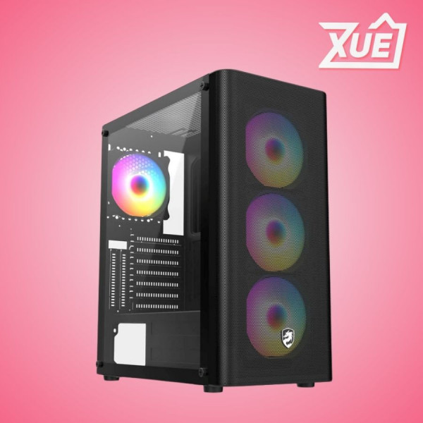 VỎ CASE VITRA SAPHIRA AX15 BLACK (EATX/3FAN RGB)
