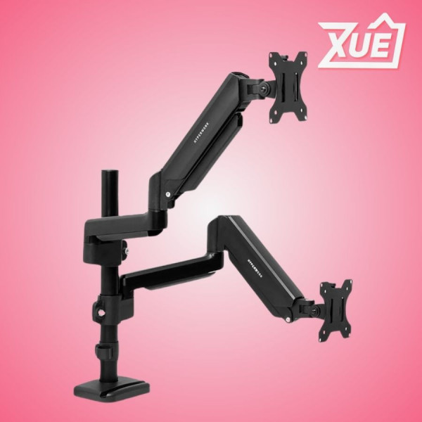 GIÁ ĐỠ MÀN HÌNH ĐÔI HYPERWORK P1 DUAL HPW-DPA01-BLK ĐEN