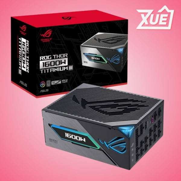 NGUỒN  ASUS ROG THOR 1600W TITANIUM III - 1600W (80 PLUS TITANIUM, ATX3.1, PCIE5.1)