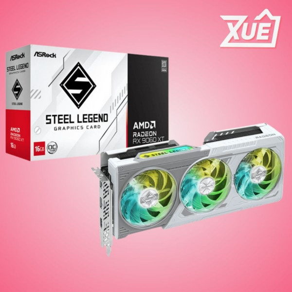 CARD MÀN HÌNH ASROCK RX 9060 XT STEEL LEGEND 16GB OC
