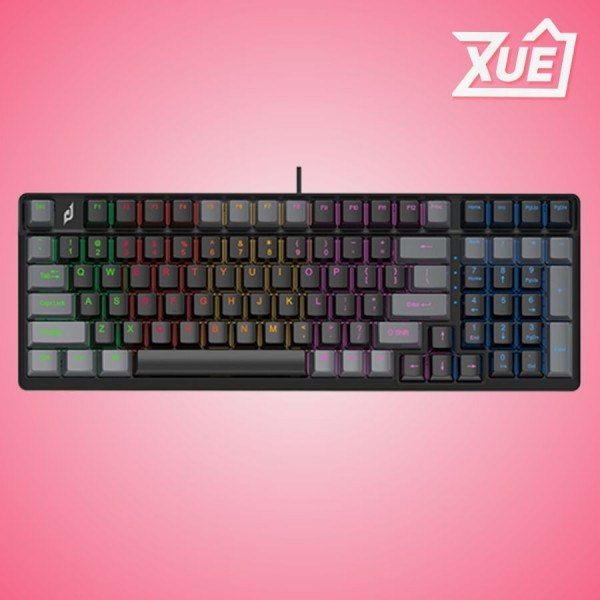 BÀN PHÍM CƠ GAMING EDRA EK398 BETA BLUE SWITCH (USB, ABS, LED RAINBOW)