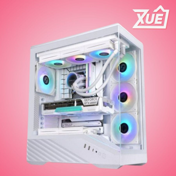 VỎ CASE LIAN LI V100 WHITE - V100RW (ATX, BACK CONNECT ATX, RAD 360, 4 FAN)