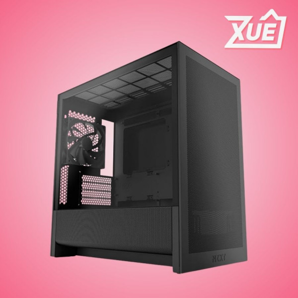 VỎ MÁY TÍNH NZXT H3 FLOW ALL BLACK (ATX, MID TOWER, 1 FAN)