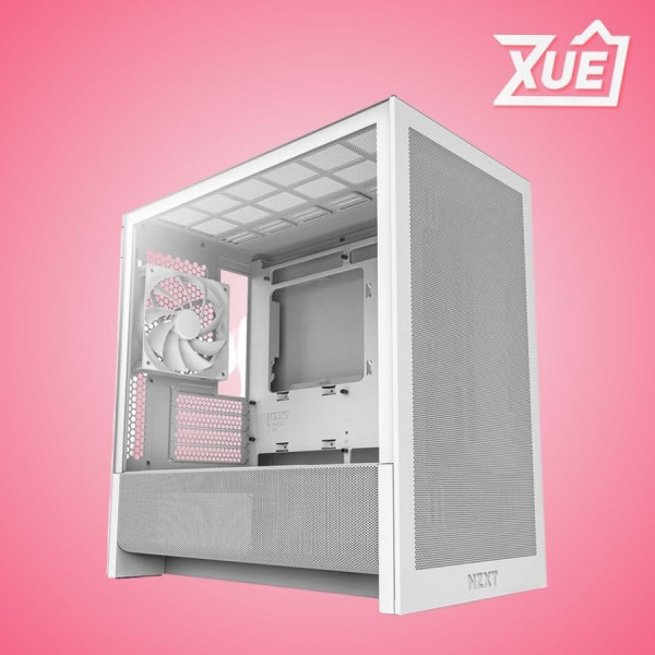 VỎ MÁY TÍNH NZXT H3 FLOW ALL WHITE(ATX, MID TOWER, 1 FAN)