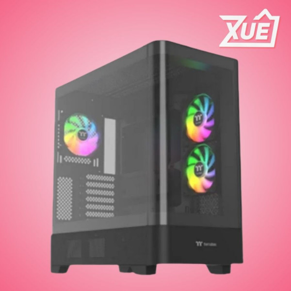 CASE THERMALTAKE VIEW 290 TG ARGB BLACK (ATX, 3 FAN)