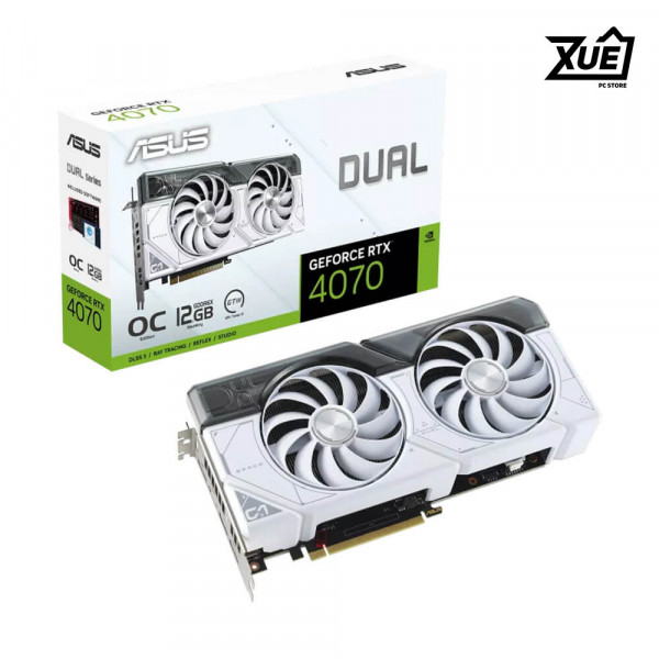 CARD MÀN HÌNH ASUS DUAL RTX 4070-O12G-WHITE GDDR6X