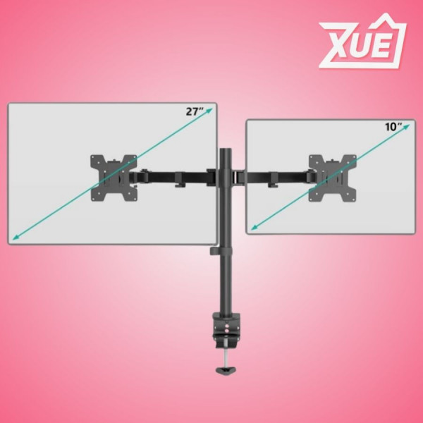 GIÁ TREO 2 MÀN HÌNH GẮN BÀN ERGOTEK EZ2 (10 INCH - 27 INCH)