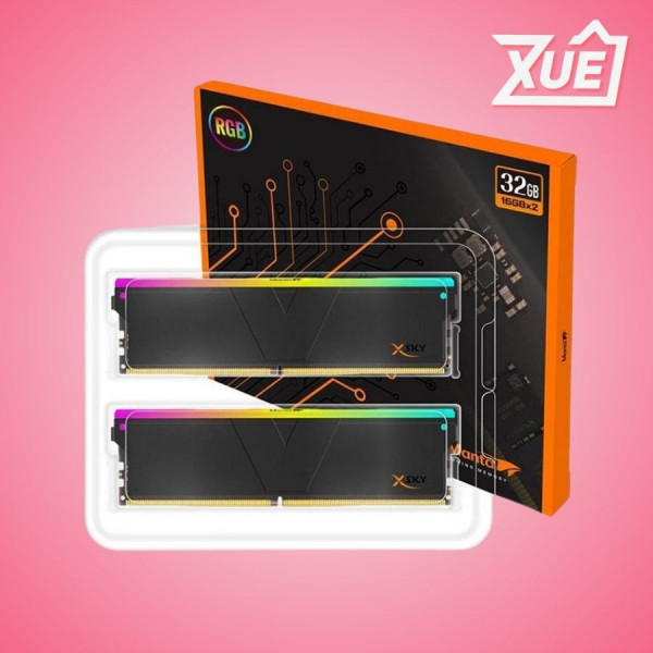 BỘ NHỚ TRONG RAM DESKTOP V-COLOR MANTA XSKY RGB BLACK (TMXSL1660836KWK) 32GB (2X16GB) DDR5 6000MHZ