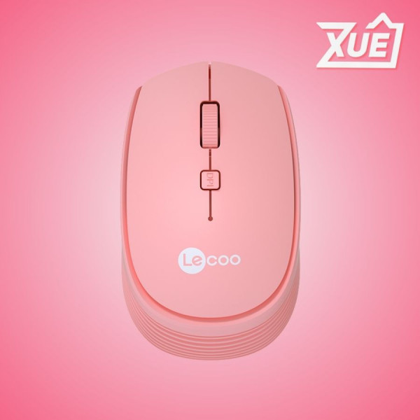 CHUỘT KHÔNG DÂY LECOO WS202 HỒNG (USB)