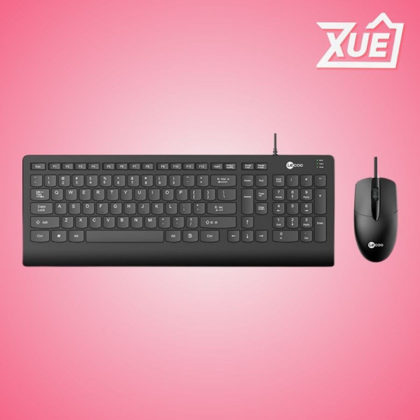 BỘ BÀN PHÍM CHUỘT LECOO CM103 ĐEN (USB)
