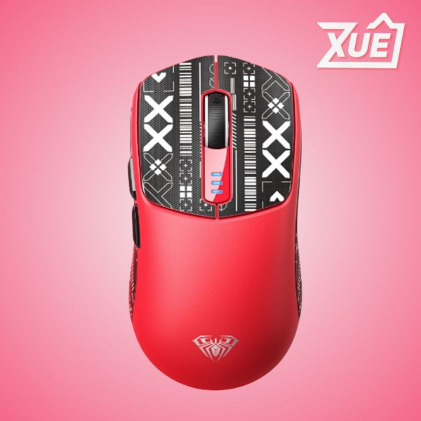 CHUỘT GAMING AULA SC580 3 MODE (CÓ DÂY + 2.4G + BLUETOOTH) MÀU ĐỎ