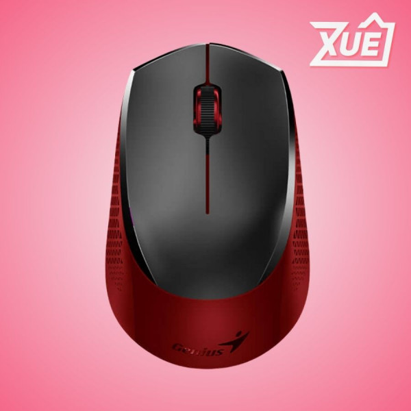 CHUỘT KHÔNG DÂY SILENT GENIUS NX-8000S (WIRELESS 2.4GHZ, ĐỎ, BLUEEYE)