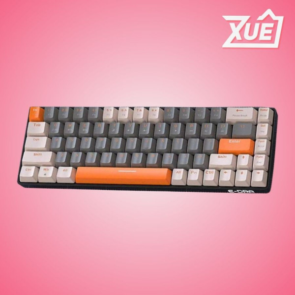 BÀN PHÍM CƠ GAMING KHÔNG DÂY EDRA EK368L ALPHA RED SWITCH (BLUETOOTH, 2.4G)