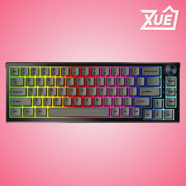 BÀN PHÍM CƠ GAMING KHÔNG DÂY FANTECH MK858 BLACK (HOTSWAP, LED RGB, BROWN SWITCH)