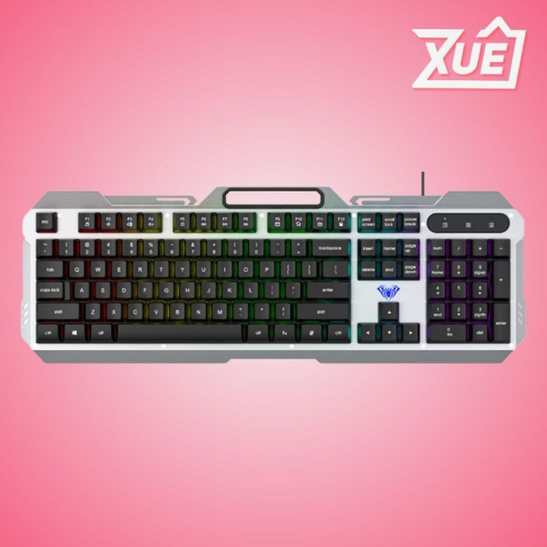 BÀN PHÍM GỈA CƠ GAMING AULA F2023 MÀU ĐEN (USB, LED RGB)