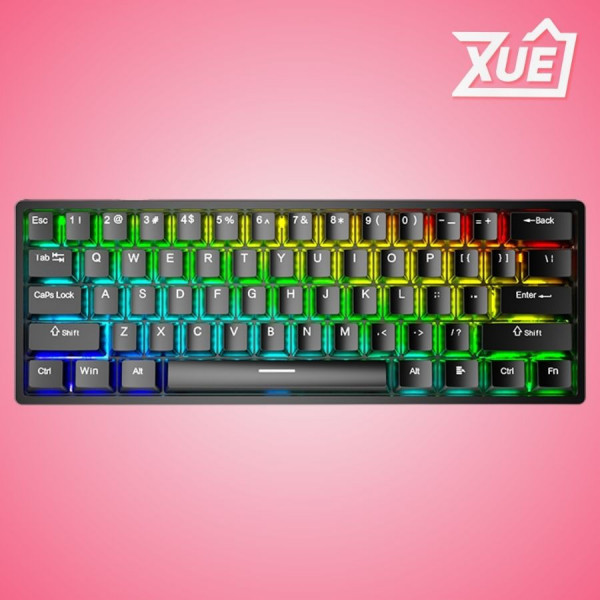 BÀN PHÍM CƠ GAMING AULA F3261 MÀU ĐEN (BLUE SWITCH, USB, LED RGB)