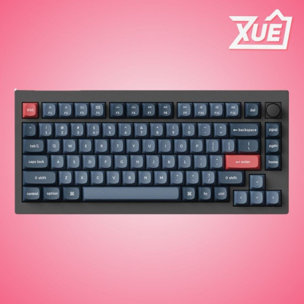 BÀN PHÍM KEYCHRON V3M-D4 V3 MAX SWAPPABLE RGB BACKLIGHT BANANA SWITCH - BLACK - KNOB VERSION