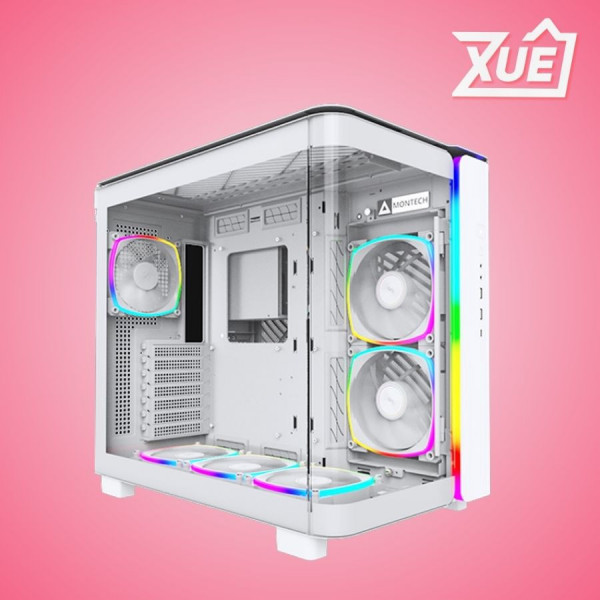 VỎ CASE MONTECH KING 95 PRO WHITE (ATX, MID TOWER, MÀU TRẮNG, 6 FAN ARGB)