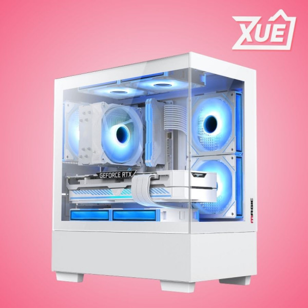 VỎ CASE MAGIC MIX TOWER WHITE (MATX, MID TOWER, MÀU TRẮNG)
