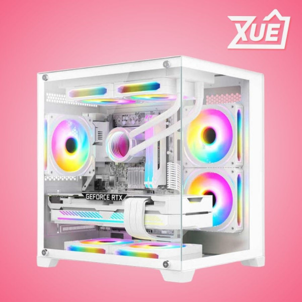 VỎ CASE MAGIC AQUA-M WHITE ULTRA (MATX, MID TOWER, MÀU TRẮNG)