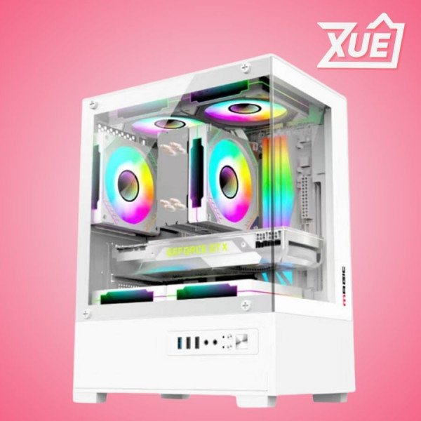 VỎ CASE MAGIC MIX ULTRA WHITE (MATX, MID TOWER, MÀU TRẮNG)