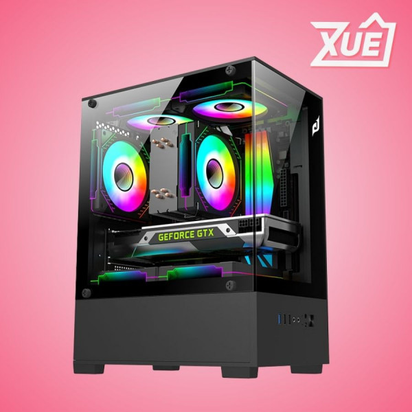 VỎ CASE EDRA ECS1303 BLACK (MATX, MÀU ĐEN)