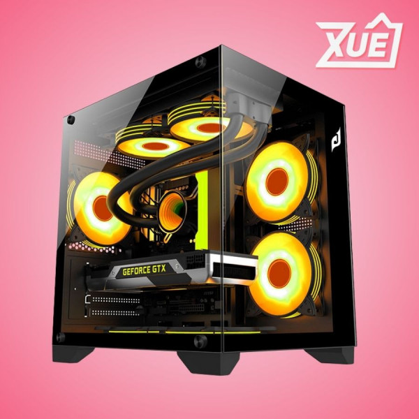 VỎ CASE EDRA ECS1503 BLACK (MATX, MÀU ĐEN)