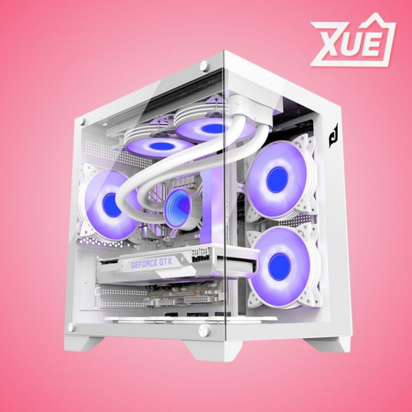 VỎ CASE EDRA ECS1503 WHITE (MATX, MÀU TRẮNG)